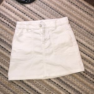 All white skirt